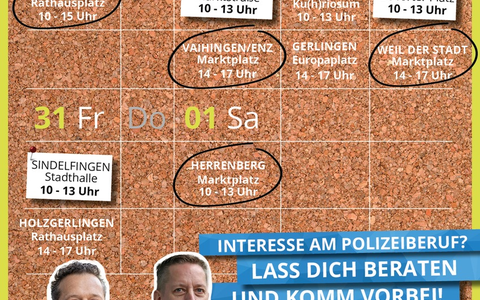 POL-LB: Landkreis Böblingen und Ludwigsburg: Einstellungsberater des Polizeipräsidiums Ludwigsburg sind wieder mit dem Karrieremobil auf Pfingsttour - Foto: presseportal.de