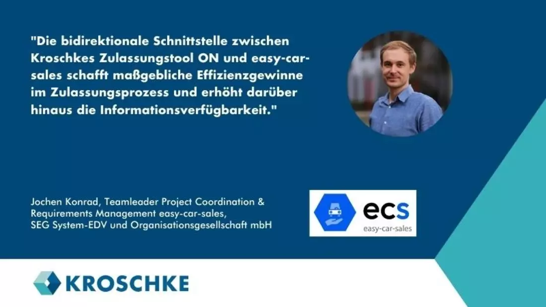 Kroschke und SEG: Neue Schnittstelle zur Optimierung von Zulassungsprozessen im Autohandel - Bild: presseportal.de