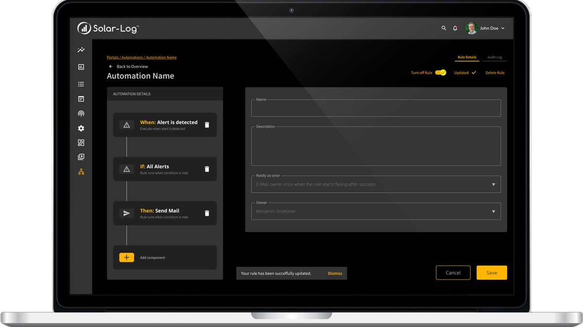 Solar-Log GmbH auf der EM-Power Europe 2024 / PV-Anlagen flexibel managen und Synergien nutzen - Foto: presseportal.de