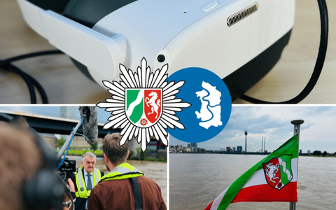 POL-DU: Düsseldorf/Duisburg: Vorstellung des Präventionskonzepts zur Sensibilisierung über Gefahren beim Baden in Fließgewässern - Foto: presseportal.de