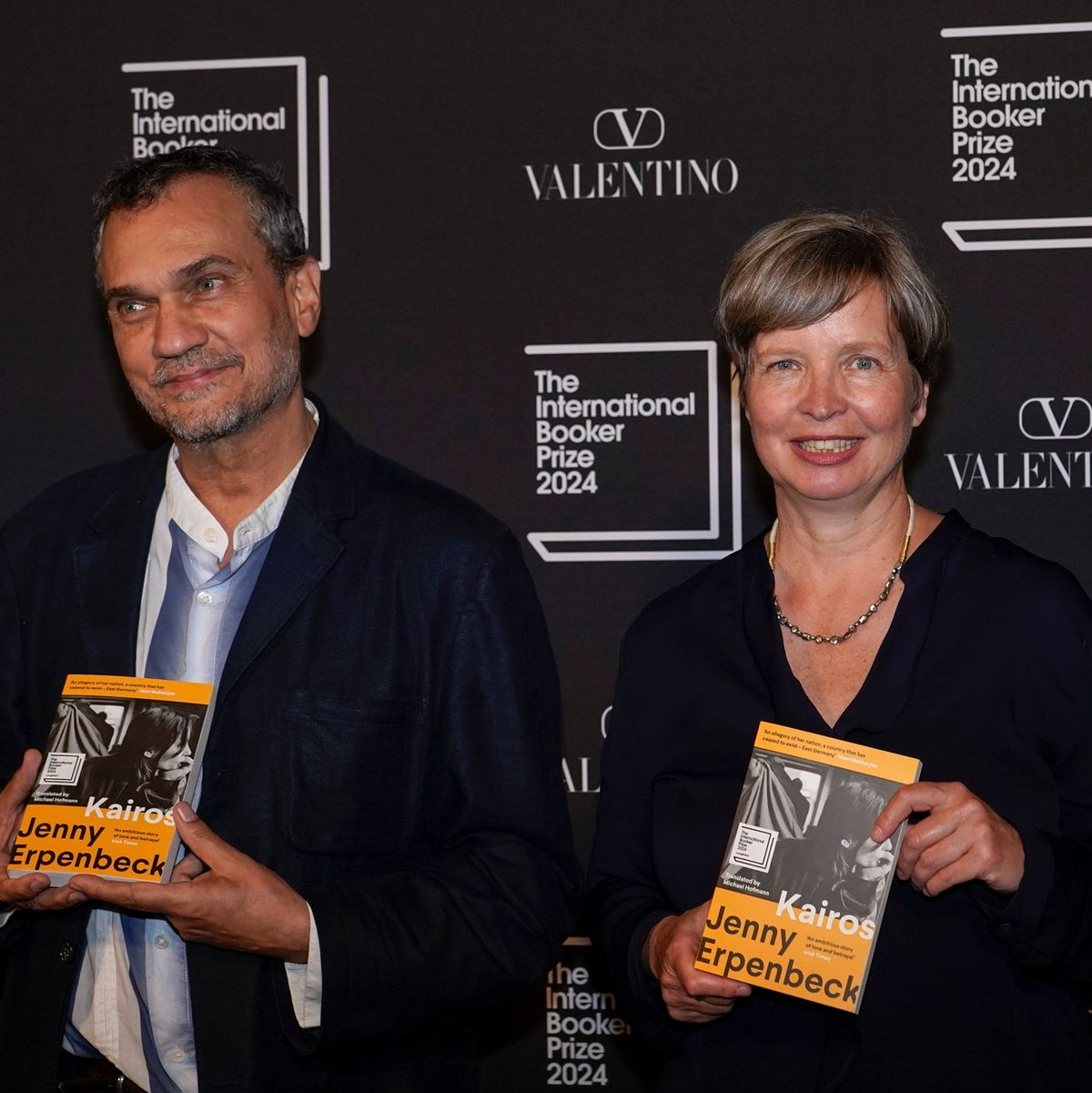 Autorin Jenny Erpenbeck und Übersetzer Michael Hofman teilen sich das Preisgeld in Höhe von 50.000 Pfund. - Foto: Alberto Pezzali/AP