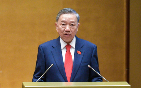 To Lam gilt als Hardliner im Umgang mit der vietnamesischen Demokratiebewegung. - Foto: Nghia Duc/National Assembly via AP/dpa