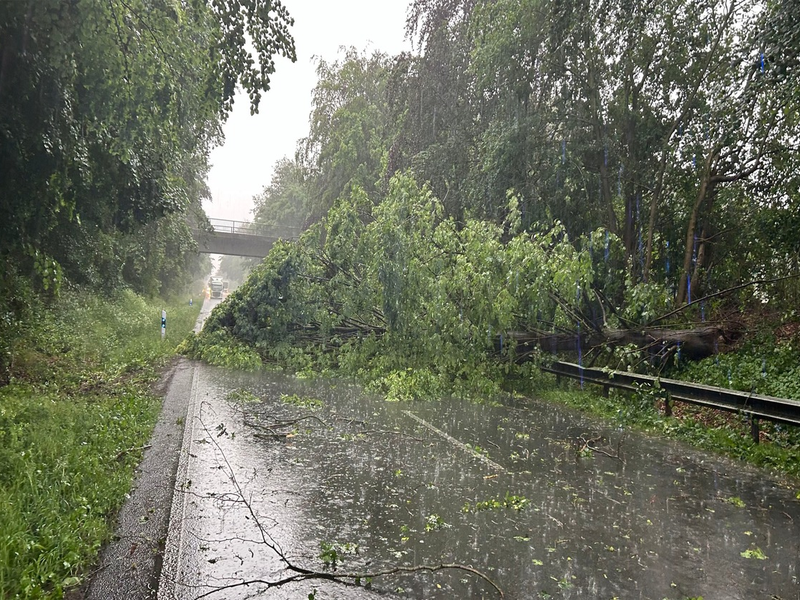 FF Goch: Unwetterbilanz der Feuerwehr Goch / 9 Einsätze im gesamten Stadtgebiet - Foto: presseportal.de