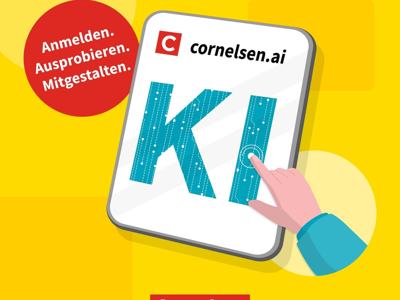 Schule: Schnelle Entlastung, mehr Zeit / KI-Toolbox cornelsen.ai startet in die Beta-Phase - Foto: presseportal.de