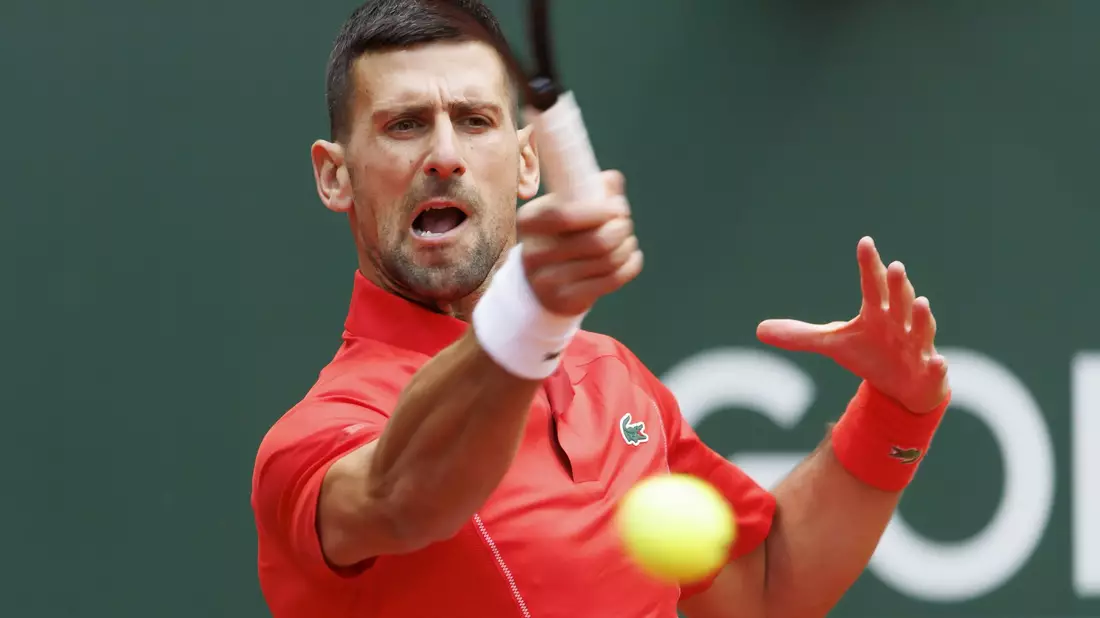 Novak Djokovic gewann in Genf gegen Yannick Hanfmann 6:3, 6:3. - Bild: Salvatore Di Nolfi/KEYSTONE/dpa