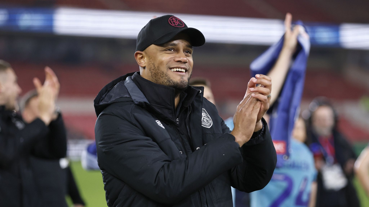 Burnley-Trainer Vincent Kompany steht wohl vor einem Wechsel zum FC Bayern. - Foto: Richard Sellers/PA Wire/dpa
