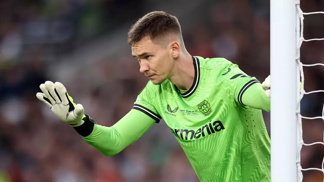 Matej Kovar stand wie in allen Pokalspielen dieser Saison auch gegen Atalanta im Leverkusener Tor. - Bild: Jan Woitas/dpa