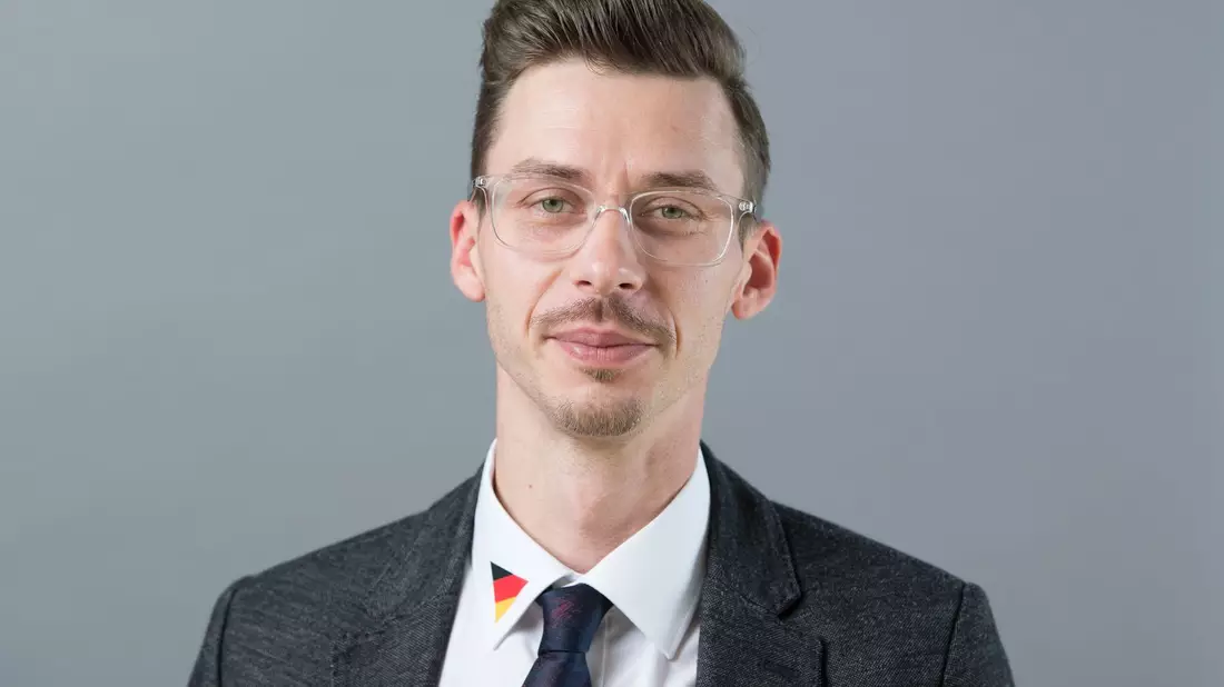 Der AfD-Politiker Mario Kumpf. - Bild: Sebastian Kahnert/dpa
