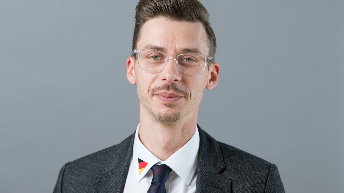 Der AfD-Politiker Mario Kumpf. - Foto: Sebastian Kahnert/dpa