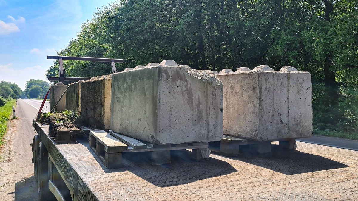 POL-RE: Haltern am See: Ladungssicherungsverstoß auf der Flaesheimer Straße - Foto: presseportal.de