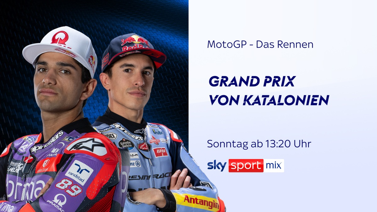 Das komplette Rennwochenende der MotoGP(TM) in Katalonien live bei Sky Sport - Foto: presseportal.de