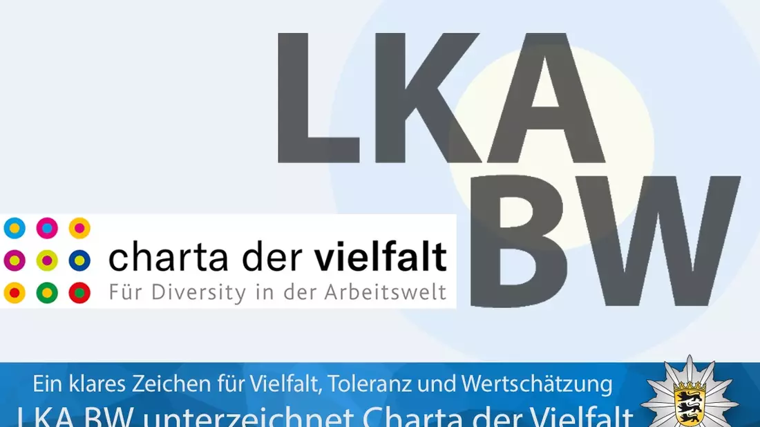 LKA-BW: Landeskriminalamt Baden-Württemberg unterzeichnet Charta der Vielfalt - Bild: presseportal.de