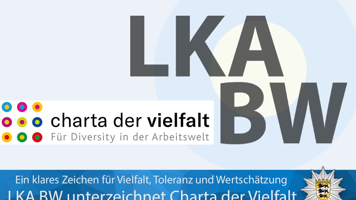 LKA-BW: Landeskriminalamt Baden-Württemberg unterzeichnet Charta der Vielfalt - Foto: presseportal.de