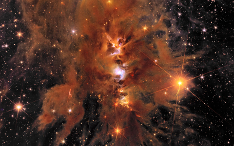 «Messier 78»: ein leuchtender, von interstellarem Staub umhüllter Sternhaufen. - Foto: ESA/Euclid/Euclid Consortium/NASA/J.-C. Cuillandre (CEA Paris-Saclay), G. Anselmi/dpa