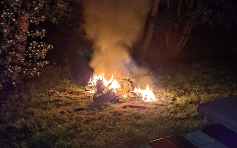 FW Lage: Erneuter Brand eines Motorrollers in Lage - Foto: presseportal.de