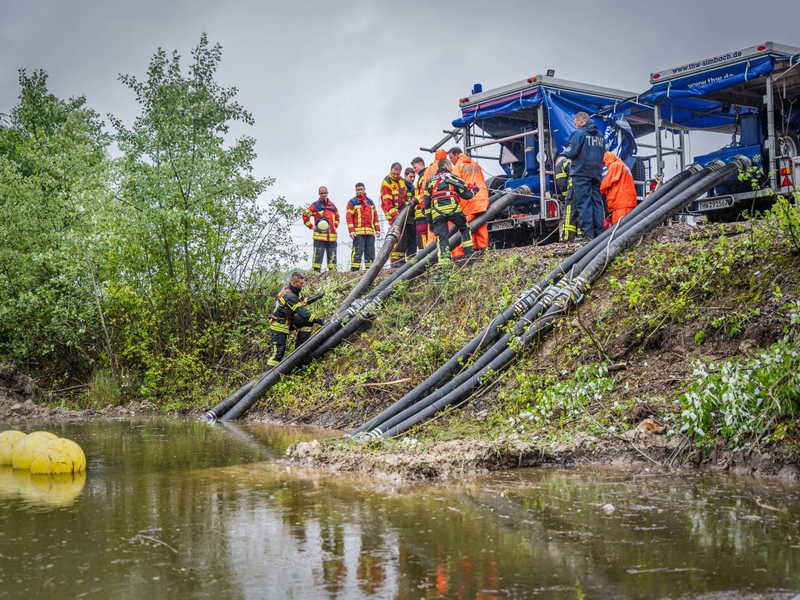 THW HB-NDS: Hochwasser in Rheinland-Pfalz: THW-Kräfte aus Bremen und Niedersachsen beenden Einsatz - Foto: presseportal.de