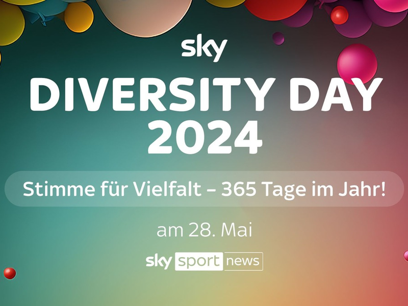 #StimmeFürVielfalt - 365 Tage im Jahr!: der große Thementag zum Diversity Day am 28. Mai 2024 auf Sky Sport News - Foto: presseportal.de