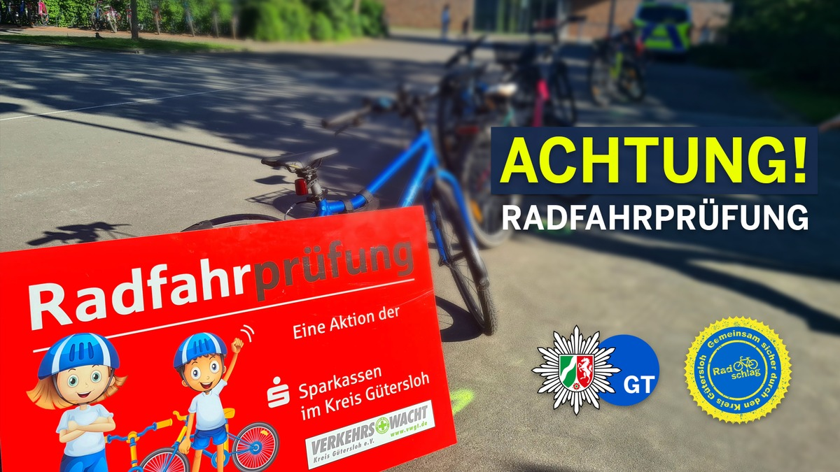 POL-GT: Fahrradprüfung an der Sonnenschule - Foto: presseportal.de