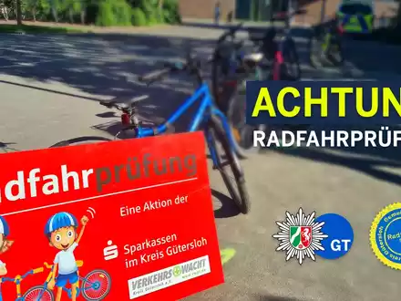 POL-GT: Radfahrprüfung an der Bernsteinschule - Foto: presseportal.de