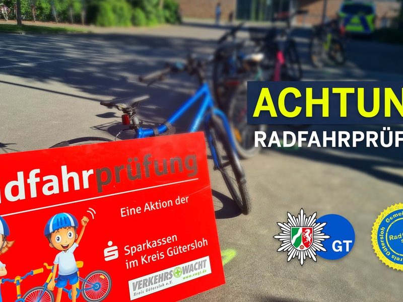 POL-GT: Radfahrprüfung an der Bernsteinschule - Foto: presseportal.de