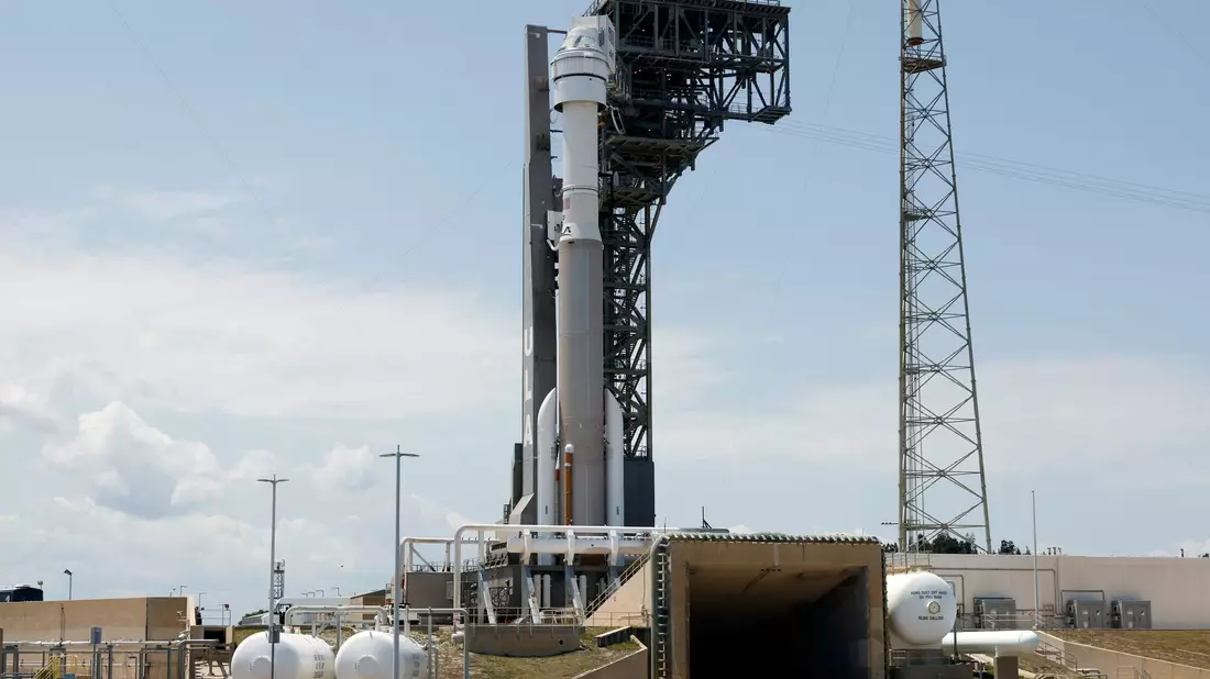 Die Starliner-Kapsel: Künftig soll der «Starliner» als Alternative zur «Crew Dragon»-Raumkapsel von SpaceX Astronauten zur ISS transportieren. - Bild: Terry Renna/AP/dpa
