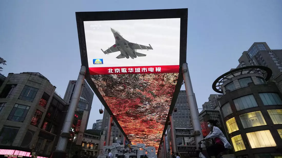 China schickt fast täglich Militärflieger Richtung Taiwan. - Bild: kyodo/dpa