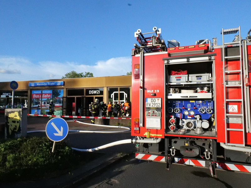 FW-DO: Leichte Rauchentwicklung aus U-Bahnhaltestelle - Entstehungsbrand an einer Rolltreppe - Foto: presseportal.de