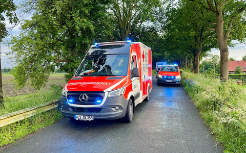 FW Hünxe: Zwei verletzte Personen nach Verkehrsunfall - Foto: presseportal.de