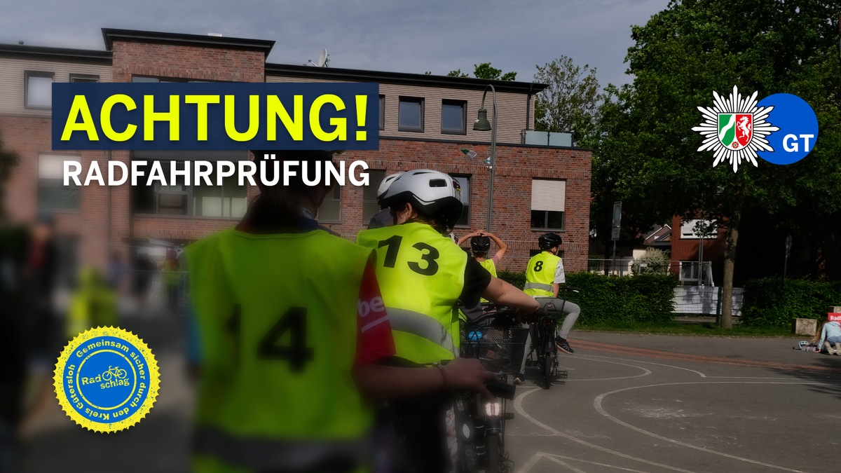 POL-GT: Fahrradprüfung an der Grundschule - Foto: presseportal.de