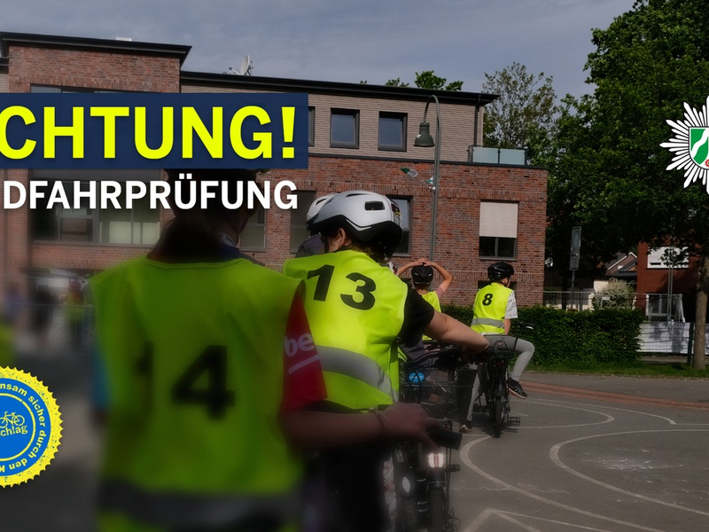 POL-GT: Radfahrprüfung an der Brüder-Grimm-Schule - Foto: presseportal.de