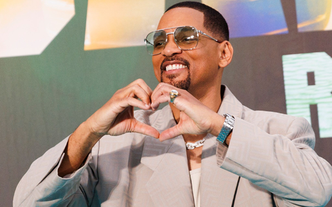 Schauspieler Will Smith bei der Europapremiere des Films «Bad Boys: Ride or Die» in Berlin. - Foto: Carsten Koall/dpa