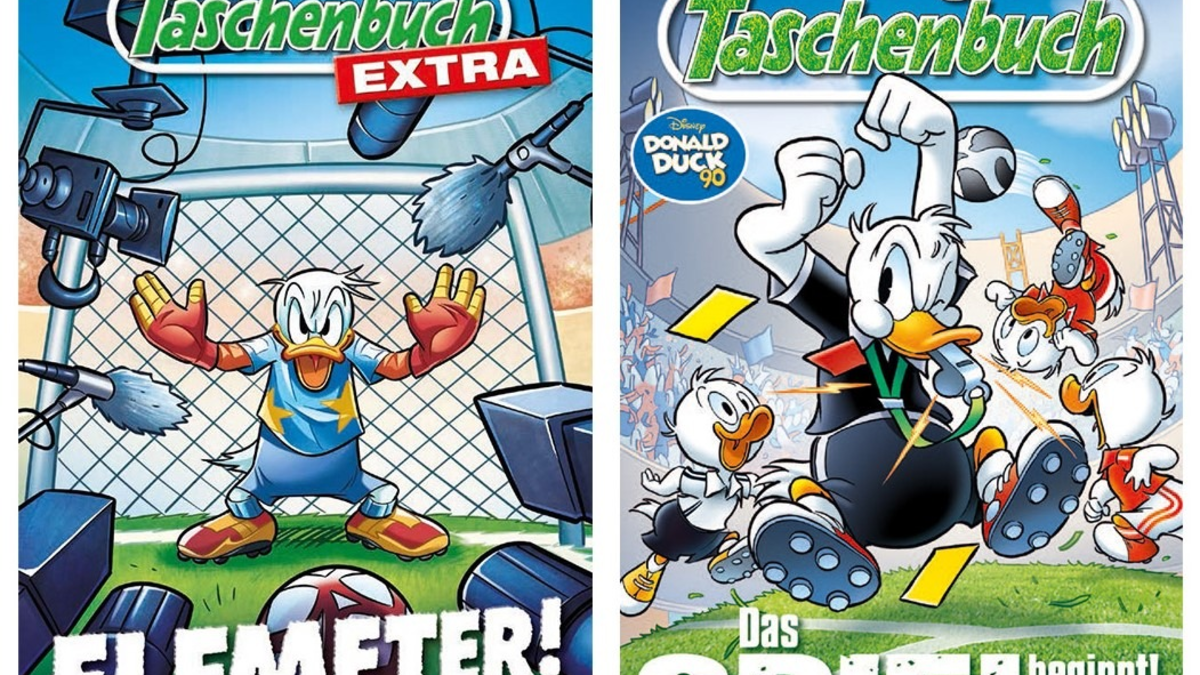 Doppelpass mit Donald Duck - Das Fußball-Sommermärchen in Entenhausen beginnt! - Foto: presseportal.de