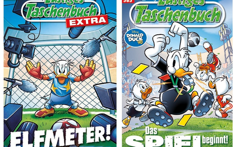 Doppelpass mit Donald Duck - Das Fußball-Sommermärchen in Entenhausen beginnt! - Foto: presseportal.de