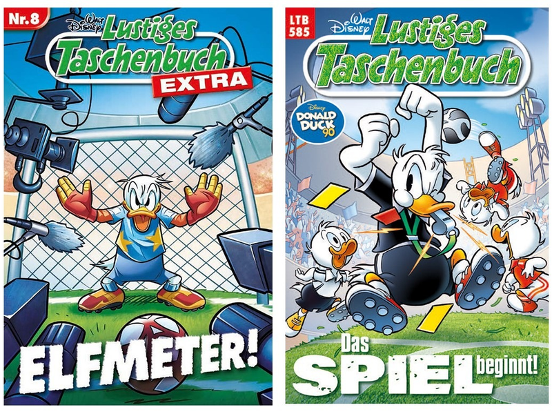 Doppelpass mit Donald Duck - Das Fußball-Sommermärchen in Entenhausen beginnt! - Foto: presseportal.de