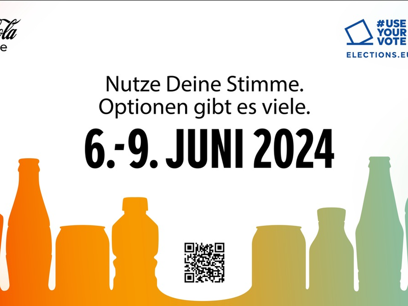 #UseYourVote: Coca-Cola engagiert sich für die Europawahl 2024 - Foto: presseportal.de