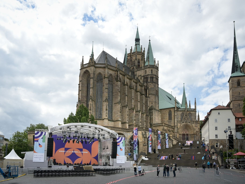 Bis einschließlich Sonntag werden 20.000 Besucherinnen und Besucher in Erfurt erwartet. - Foto: Heiko Rebsch/dpa
