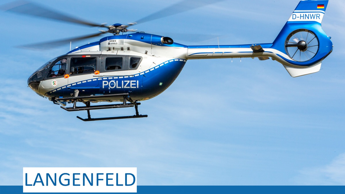 POL-ME: Polizei suchte per Hubschrauber nach vermisstem Senior - Langenfeld - 2405092 - Foto: presseportal.de