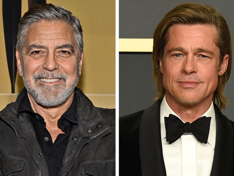 Clooney und Pitt sind in einem Trailer zum Film «Wolfs» von AppleTV+ erstmals seit 16 Jahren wieder gemeinsam vor der Kamera zu sehen. - Foto: Evan Agostini/Jordan Strauss/AP/dpa