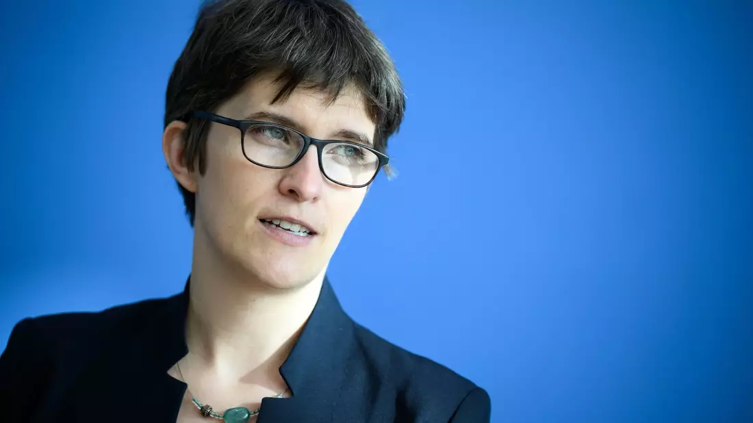 «Die Zukunft der Ukraine liegt in der EU», so die Europastaatsministerin Anna Lührmann. - Bild: Bernd von Jutrczenka/dpa