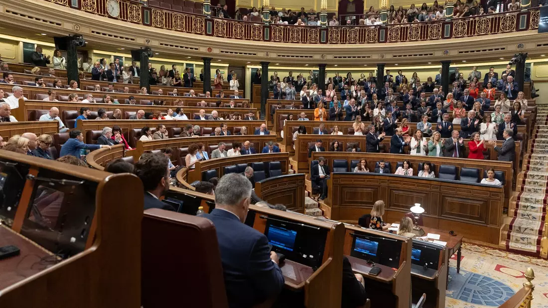 Ein umstrittenes Amnestiegesetz für katalanische Separatisten wurde vom spanischen Parlament verabschiedet. - Bild: Eduardo Parra/EUROPA PRESS/dpa