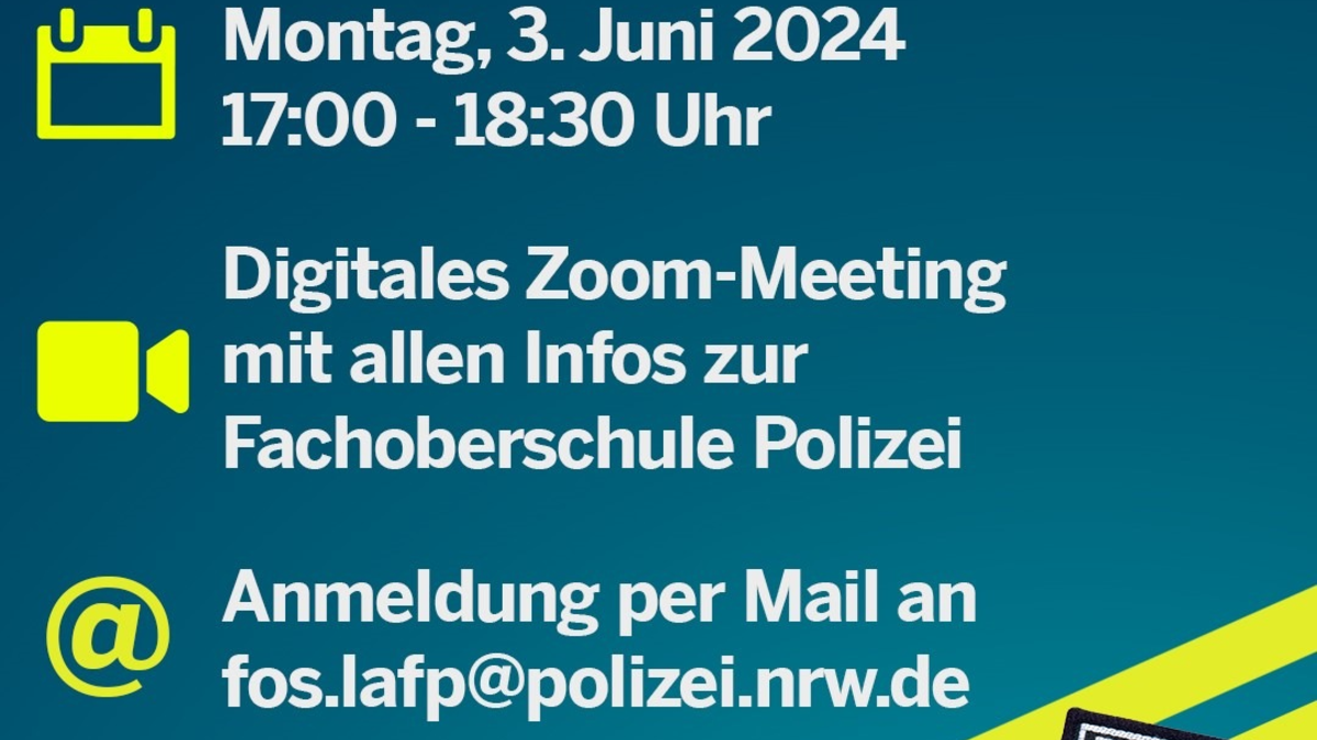 POL-NE: Digitale Info-Veranstaltung zum Bildungsgang 