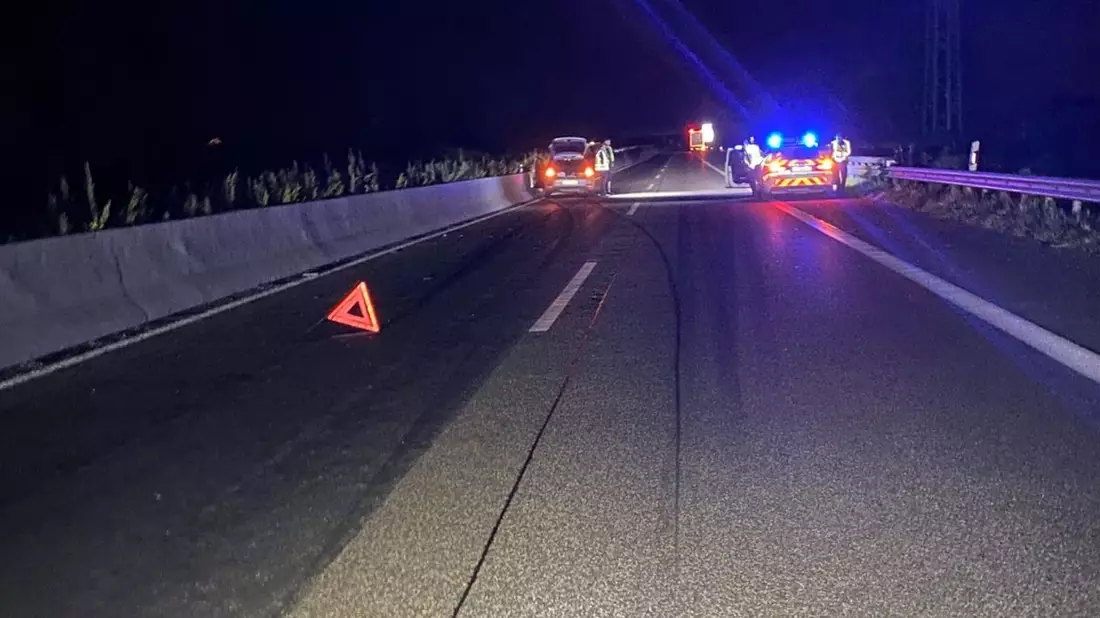 POL-PDLD: A65/Edesheim - Kollision mit LKW - Bild: presseportal.de