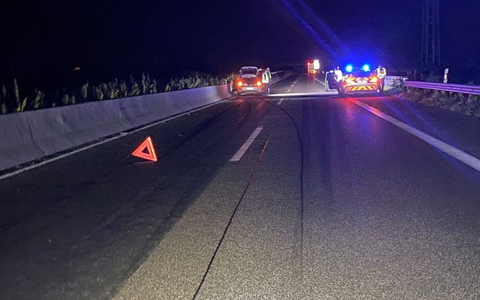 POL-PDLD: A65/Edesheim - Kollision mit LKW - Foto: presseportal.de