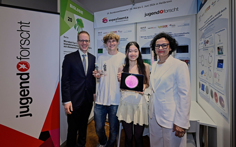 Jugend forscht Bundessiegerinnen und Bundessieger 2024 in Heilbronn ausgezeichnet - Foto: presseportal.de