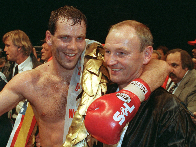 Box-Trainer Manfred Wolke (r) machte Henry Maske zum Champion. - Foto: picture alliance / dpa