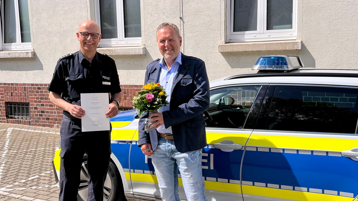 POL-SZ: Pressemitteilung des Polizeikommissariats Wolfenbüttel vom 03.06.2024: Polizeihauptkommissar Wolfgang Berliner in den Ruhestand verabschiedet - Foto: presseportal.de
