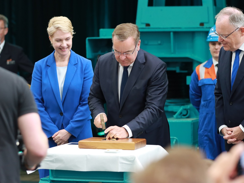 Kiellegung der ersten Fregatte der Klasse 126 für die Deutsche Marine - Foto: presseportal.de