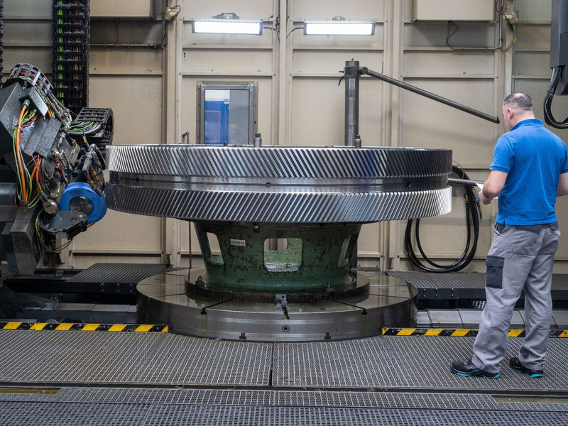 Produktion bei einem Getriebehersteller. Nach anderthalb Jahren durchgehender Minusraten sind im April die Bestellungen von Maschinen und Anlagen aus Deutschland zum ersten Mal wieder gewachsen. - Foto: dpa