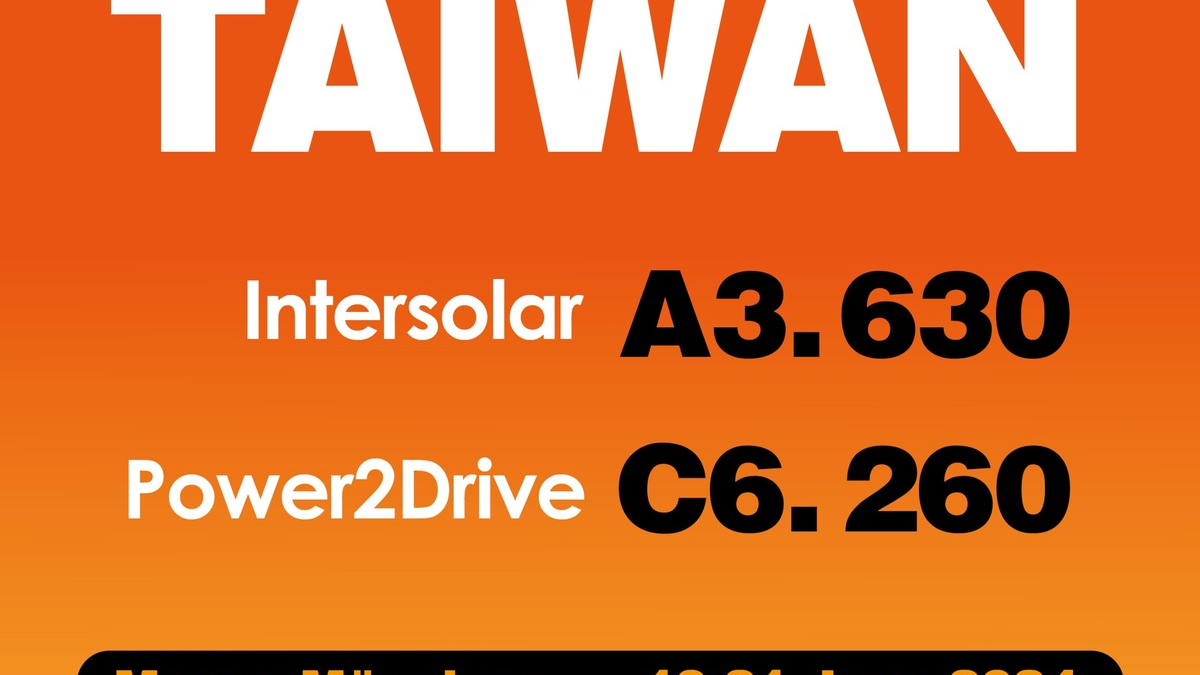 Discover Taiwan's Innovative Solar and EV Technologies at The Smarter E Europe 2024 - Foto: presseportal.de