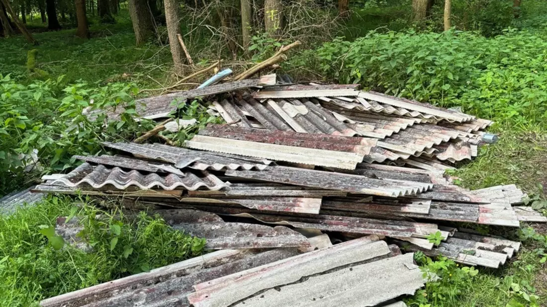 POL-UL: (UL) Illerrieden - Eternitplatten illegal entsorgt / Bei Ermittlungen wegen einer Umweltstraftat bei Illerrieden hofft die Polizei jetzt auf Zeugenhinweise. - Bild: presseportal.de